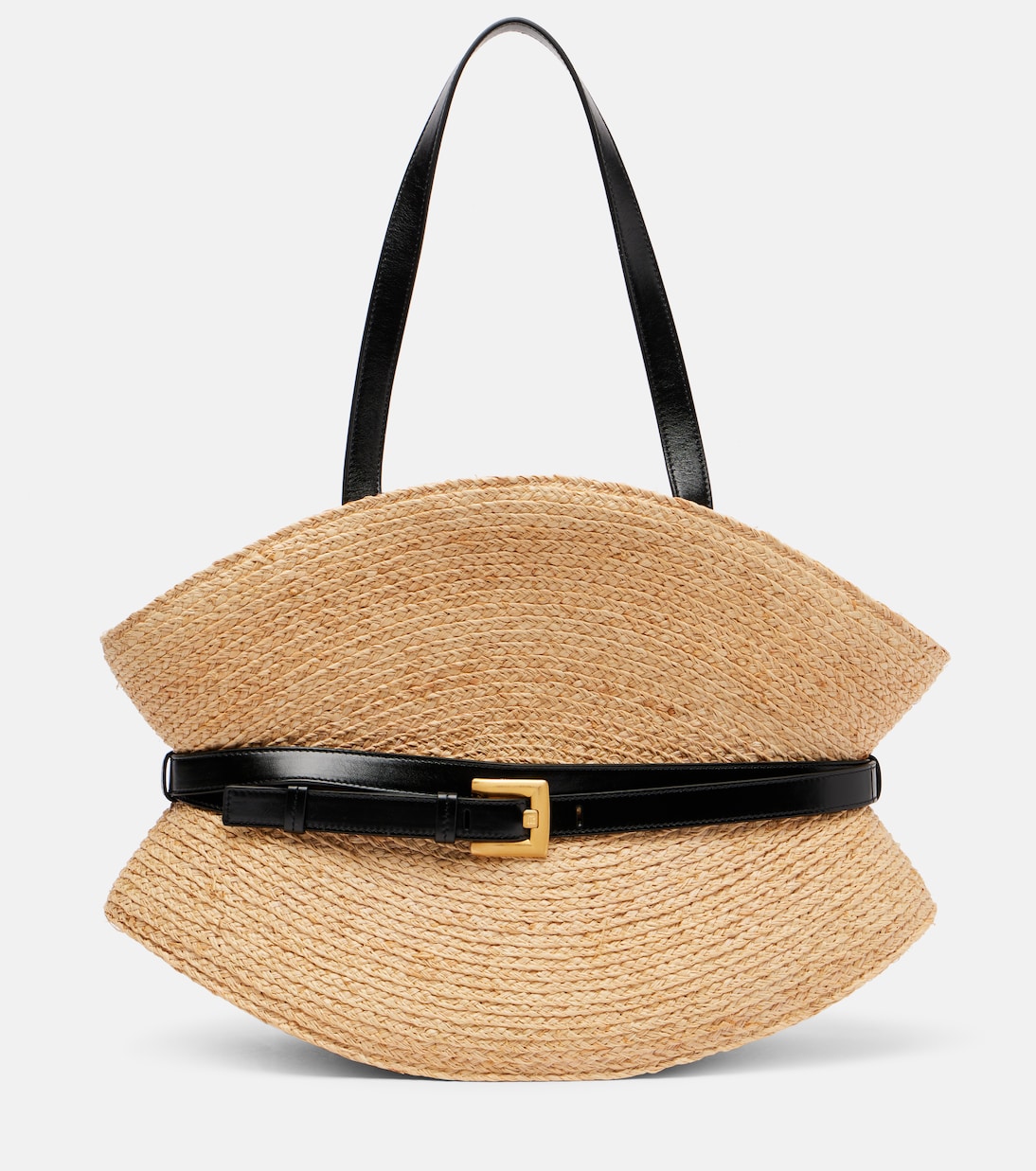 Bolso Shuffle Medium de rafia | Balmain