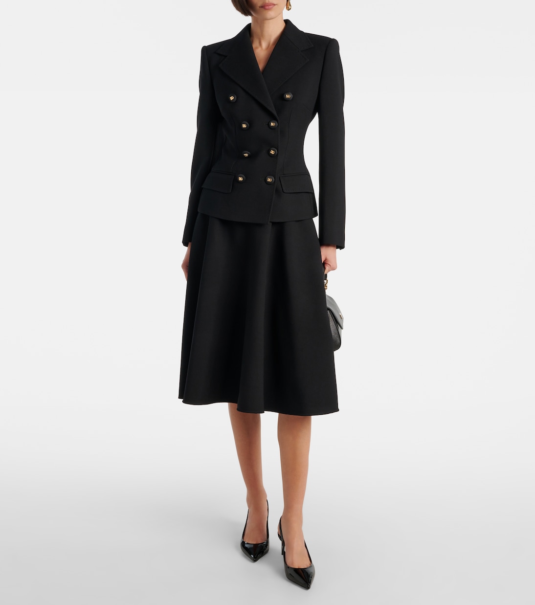 Gonna midi in lana vergine | Dolce&Gabbana