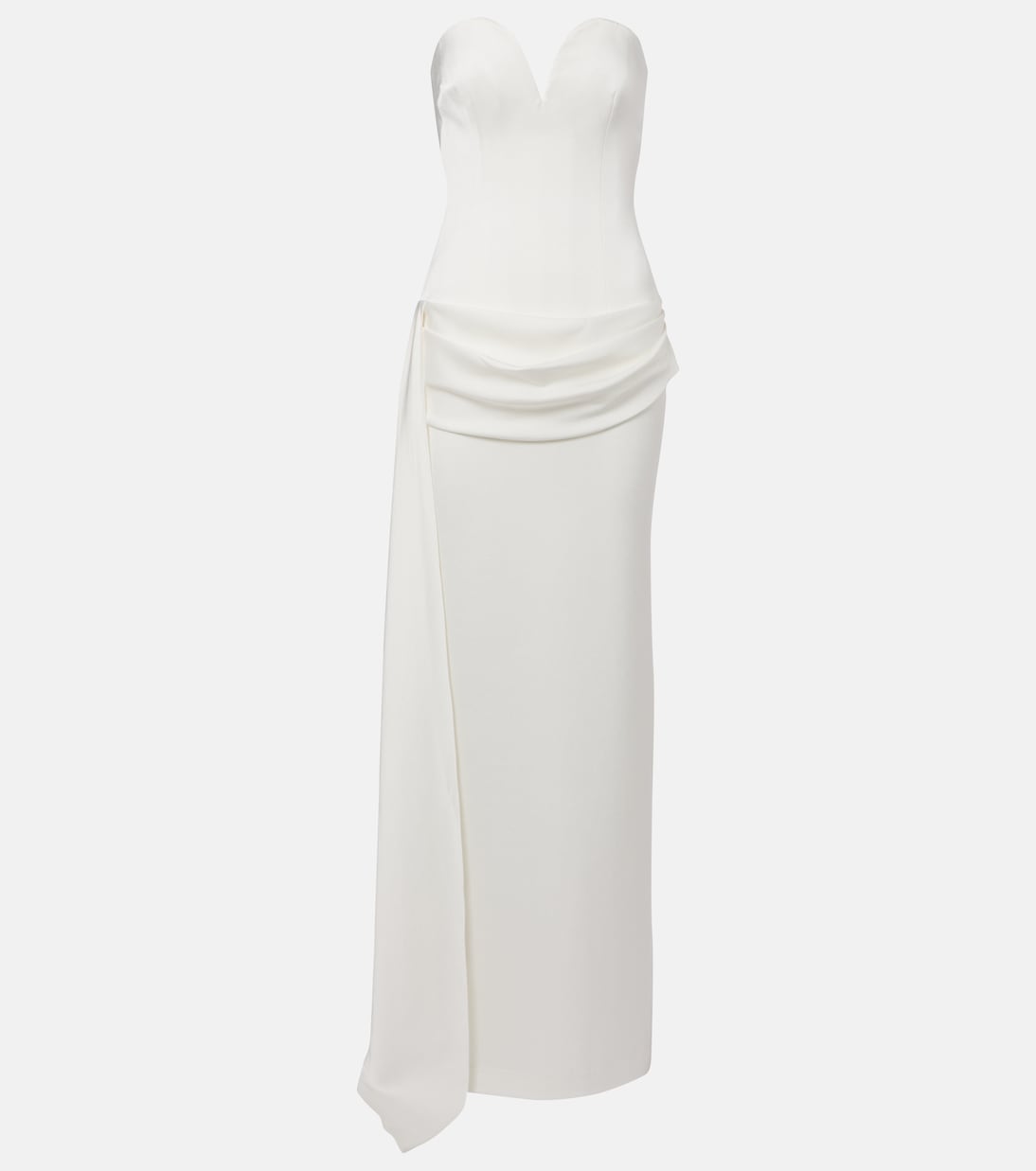 Bridal draped strapless gown | Alex Perry