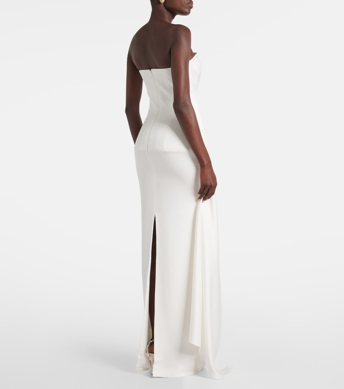 Bridal draped strapless gown | Alex Perry