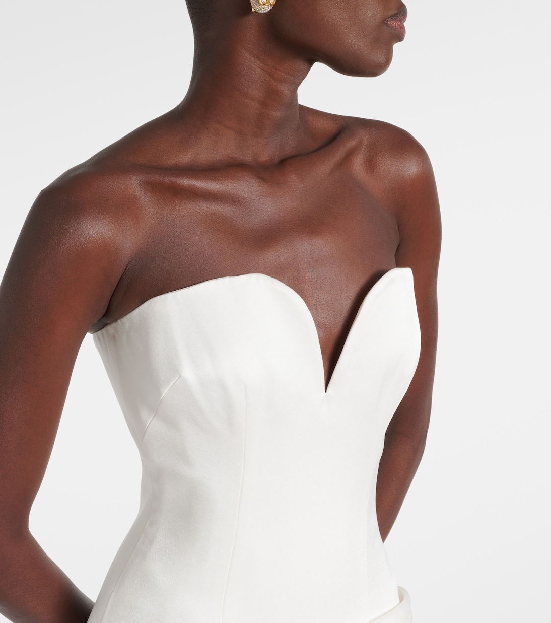 Bridal draped strapless gown | Alex Perry