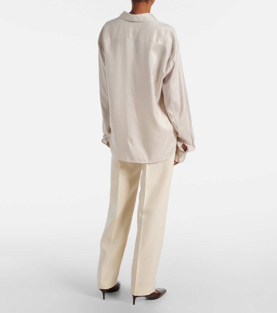 Agro striped silk shirt | Khaite
