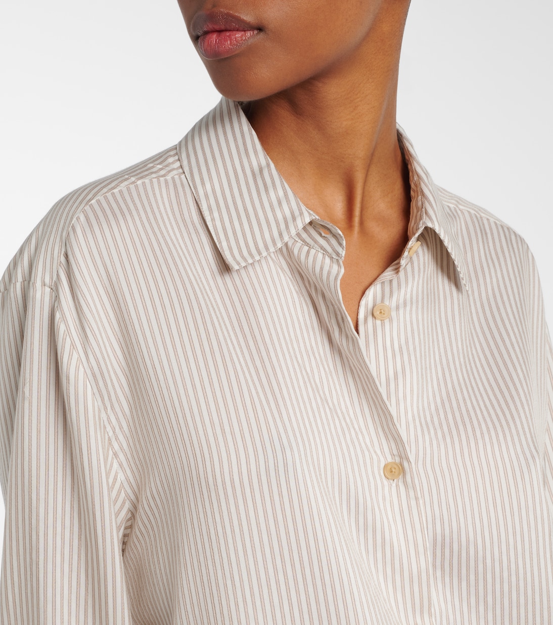 Agro striped silk shirt | Khaite