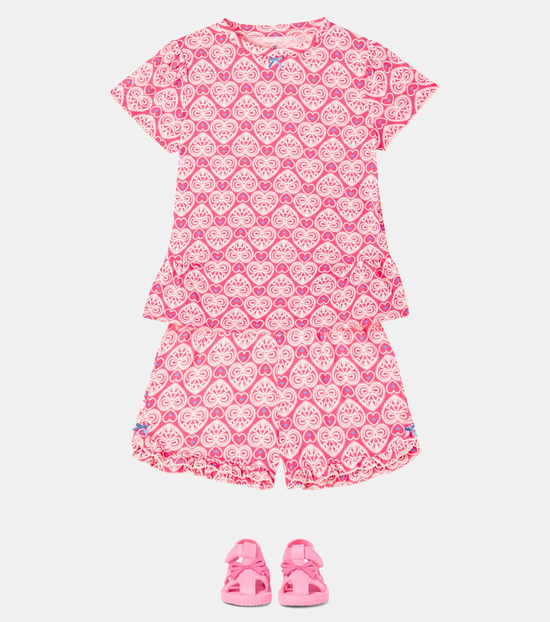 Famo cotton jersey T-shirt and shorts set | Konges Sløjd