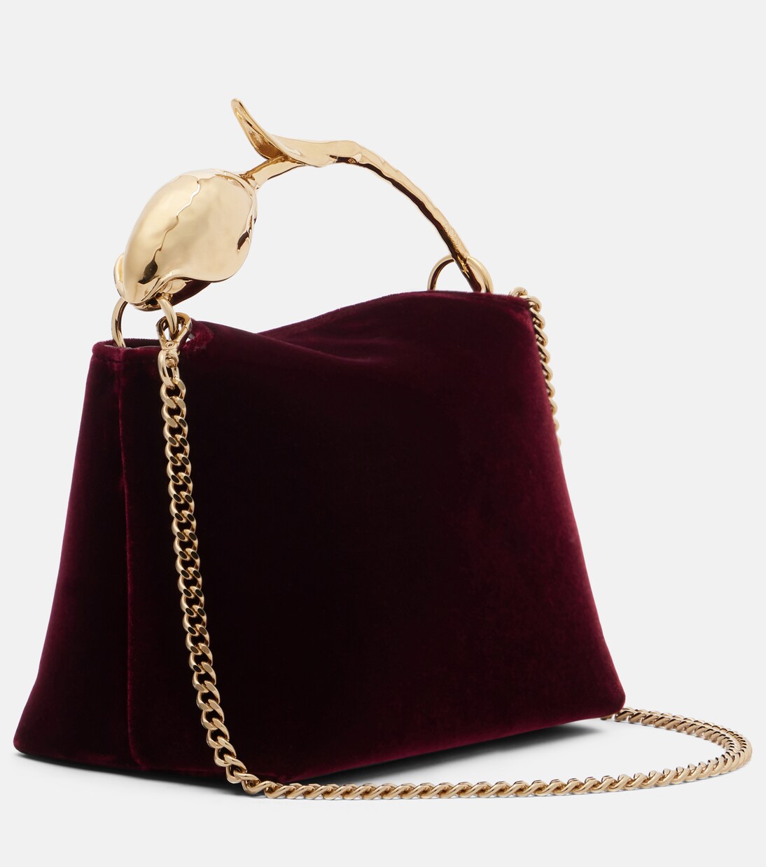 Bloom Mini velvet tote bag | Erdem