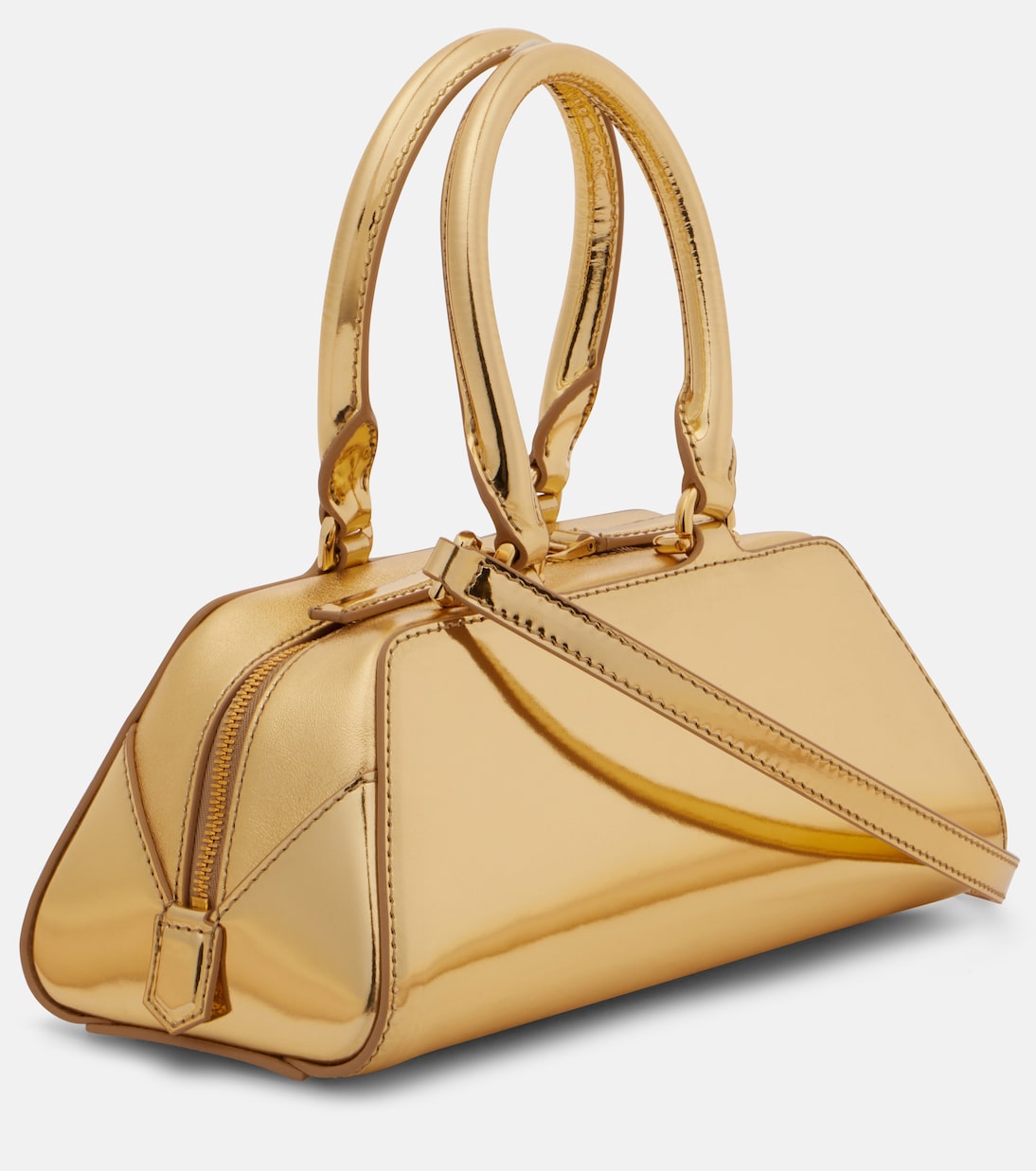 Tote Antigona East-West Mini aus Metallic-Leder | Givenchy