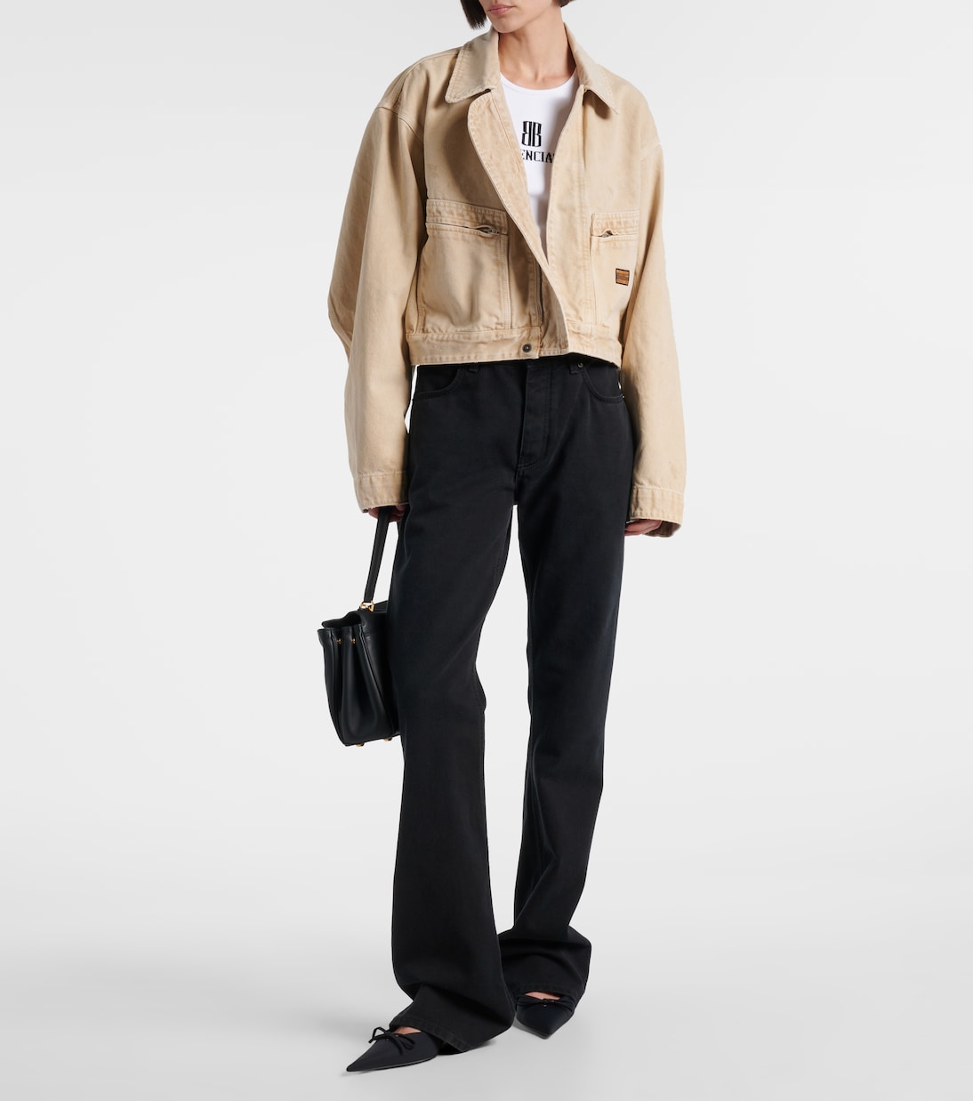 Cropped cotton jacket | Balenciaga