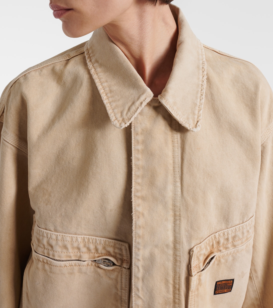 Cropped cotton jacket | Balenciaga