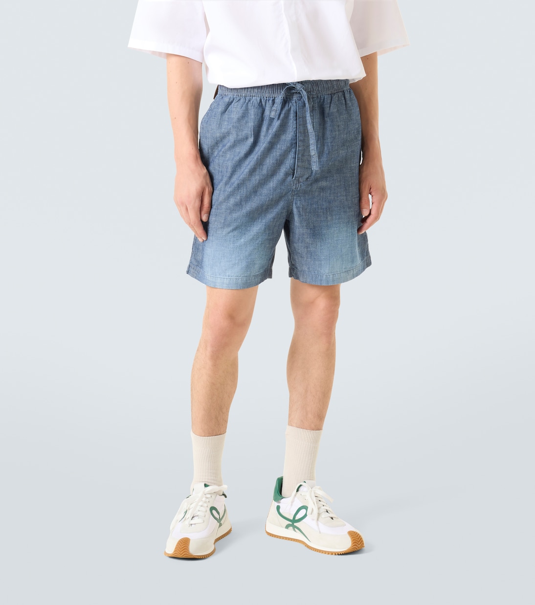 Bermuda à taille mi-haute en coton | Loewe