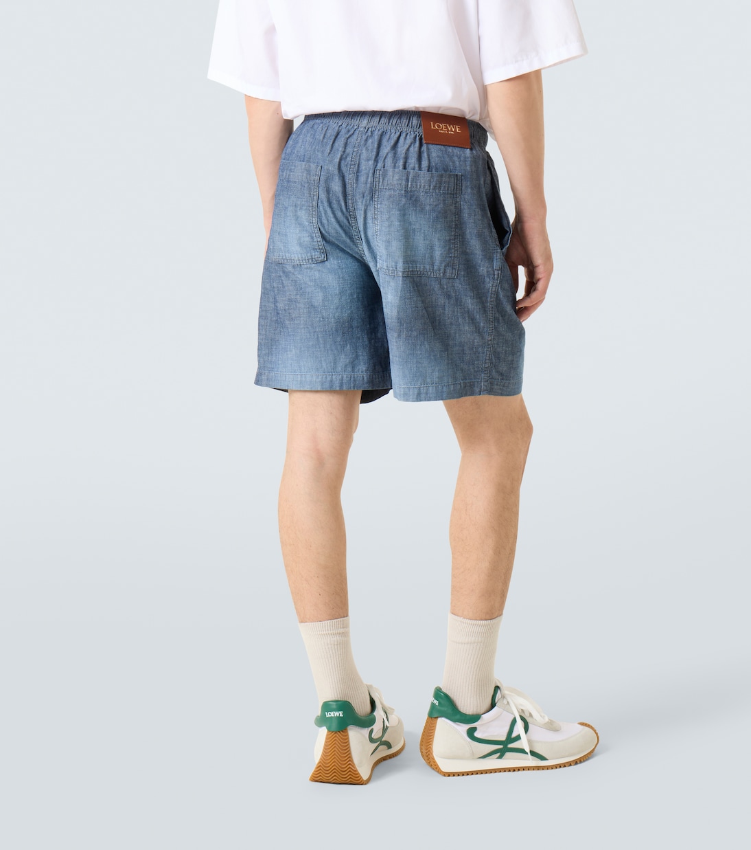 Bermuda à taille mi-haute en coton | Loewe