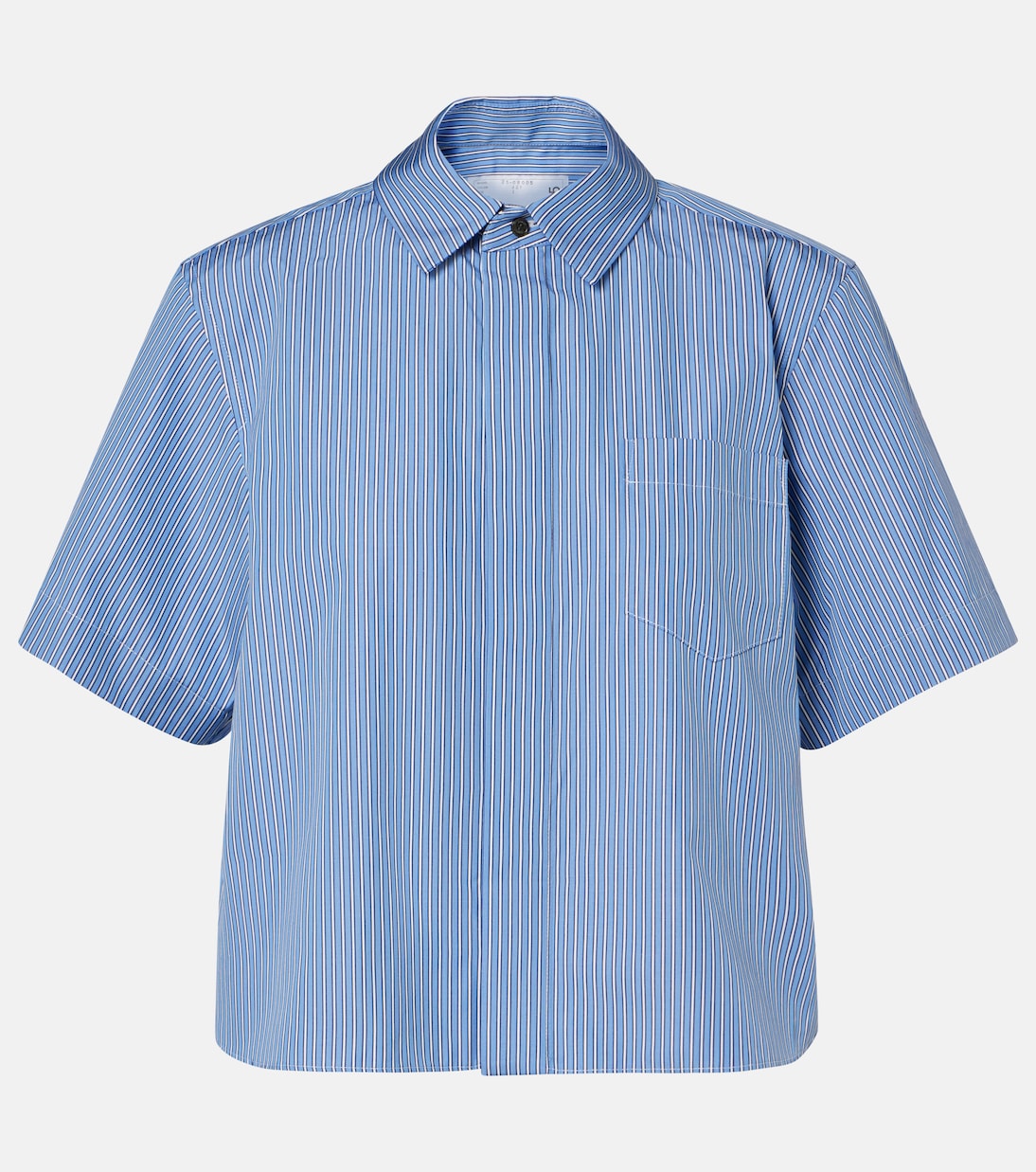 Striped cotton poplin shirt  | Sacai