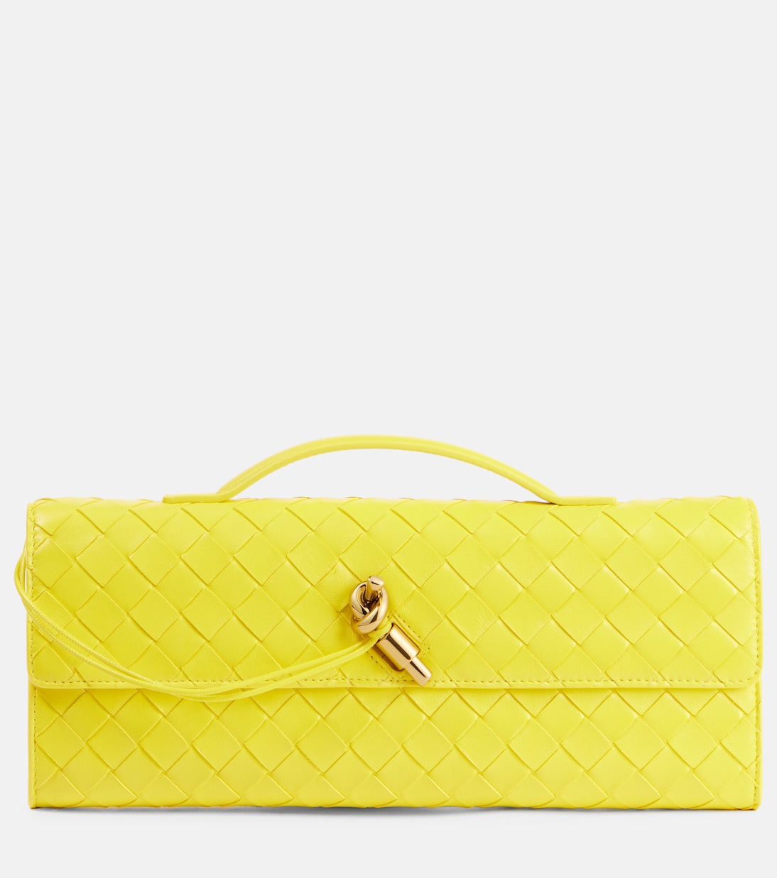 Andiamo Intrecciato leather clutch | Bottega Veneta