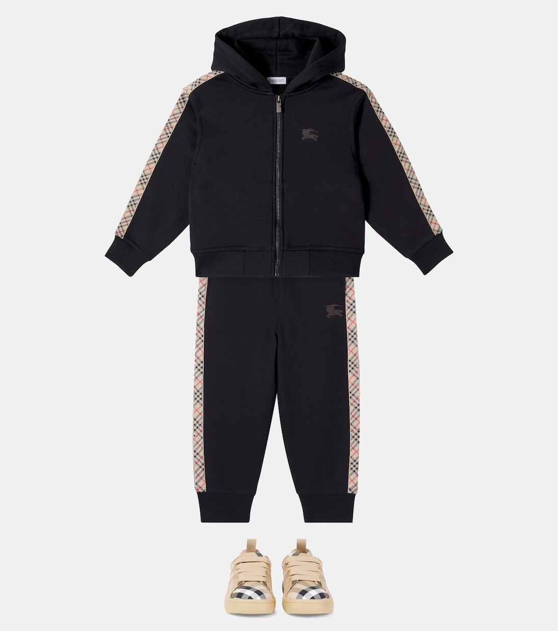Sudadera con capucha con Burberry Check y EKD | Burberry Kids