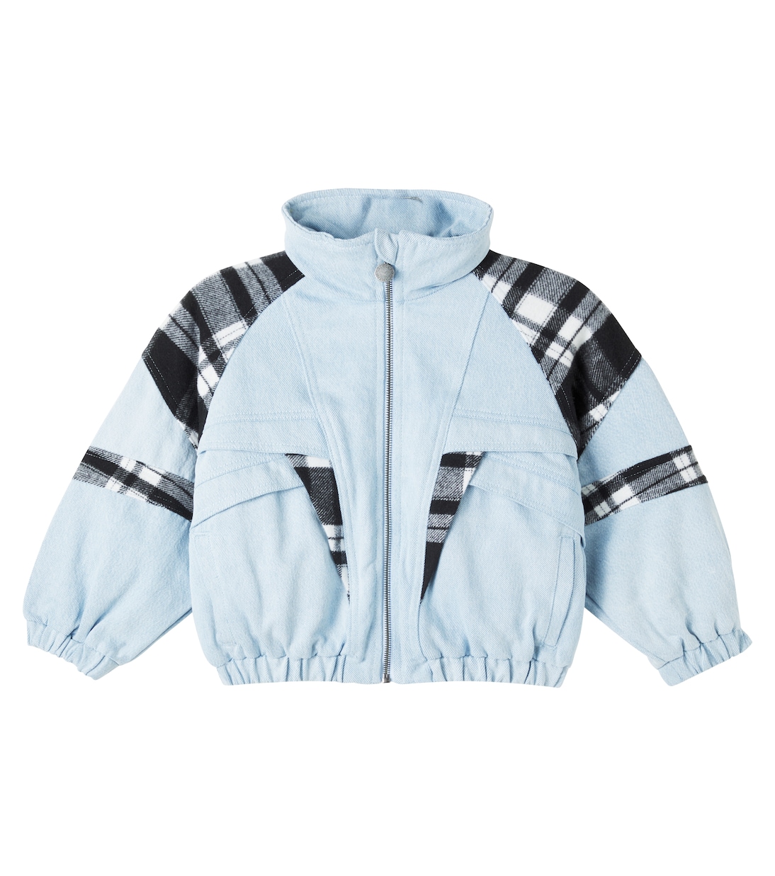 Checked denim jacket | Stella McCartney Kids