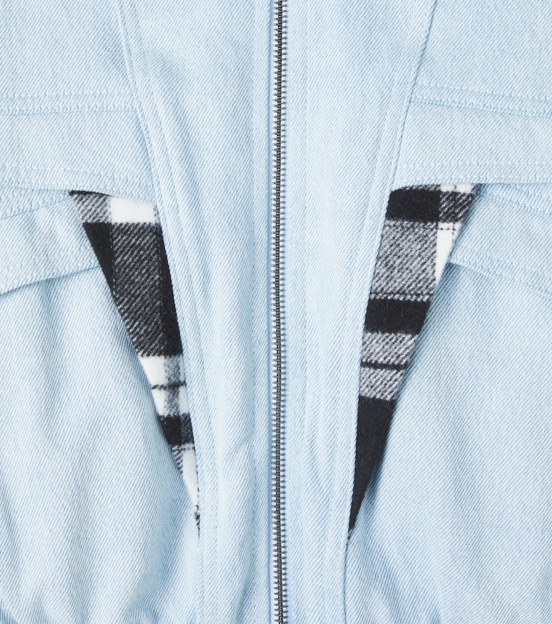 Checked denim jacket | Stella McCartney Kids