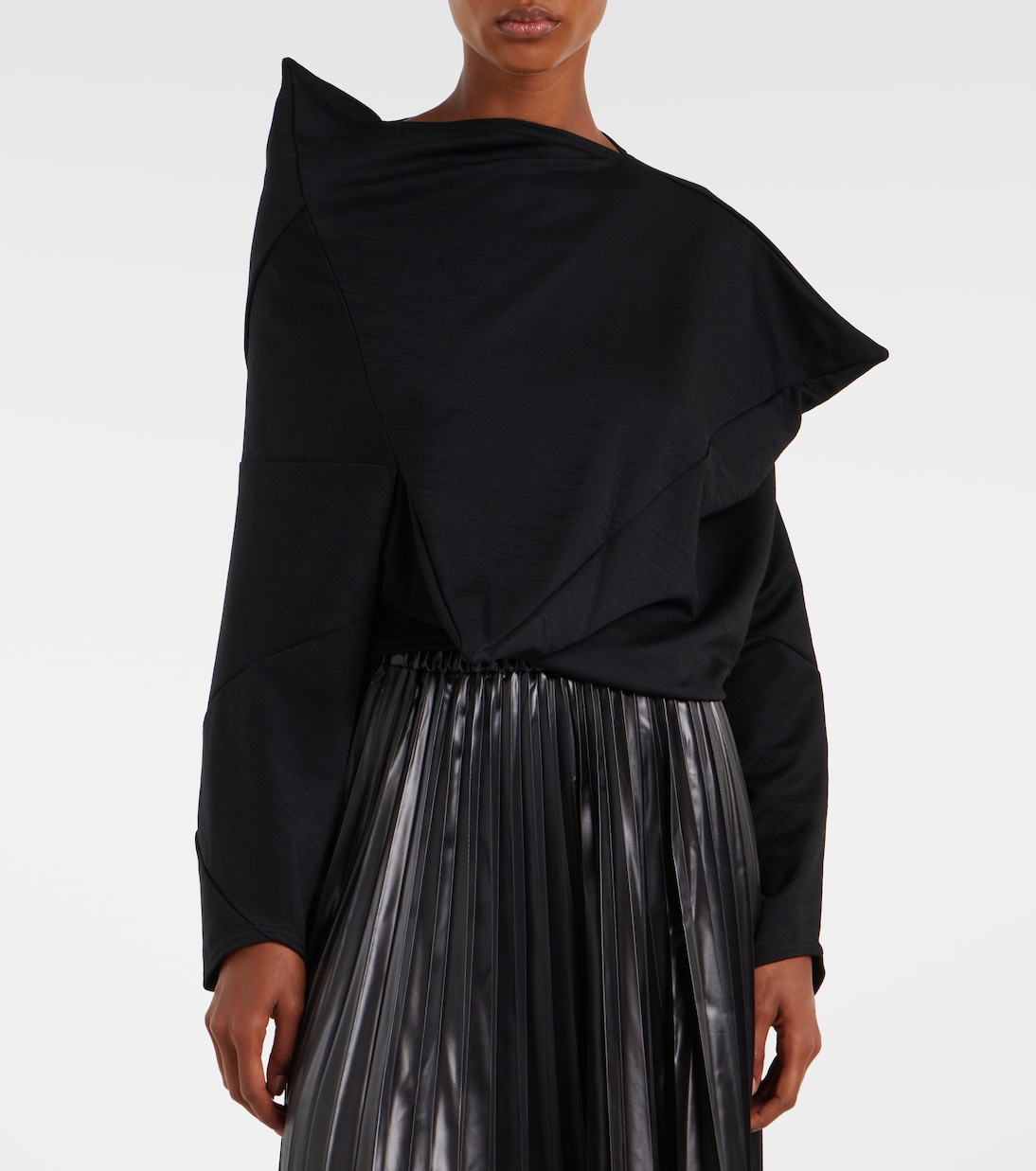 Wool-blend crop top  | Junya Watanabe