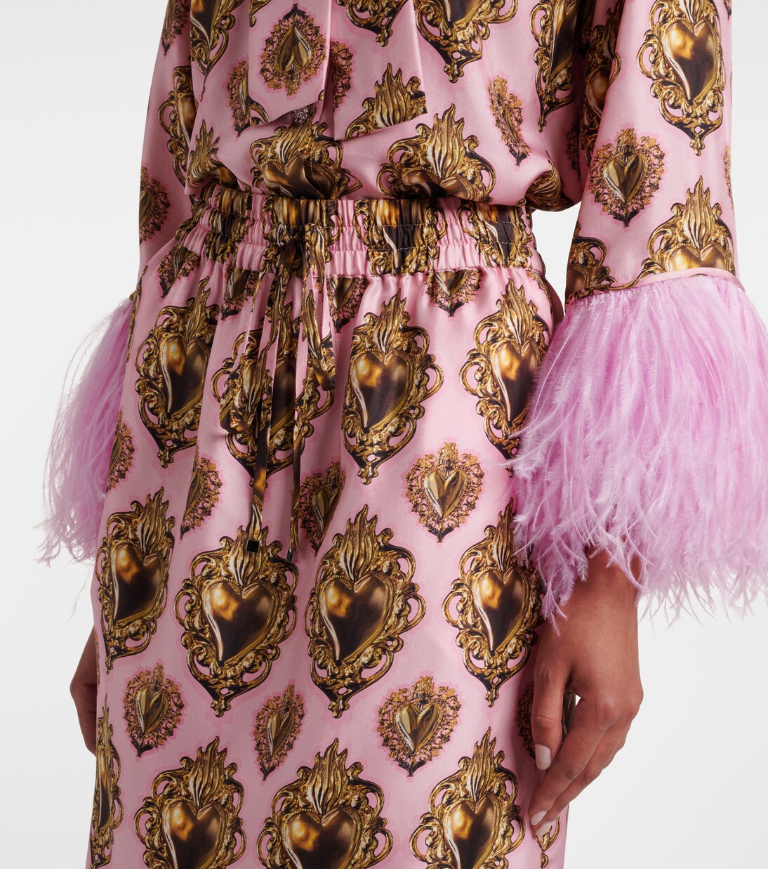 Printed silk midi skirt | Dolce&Gabbana