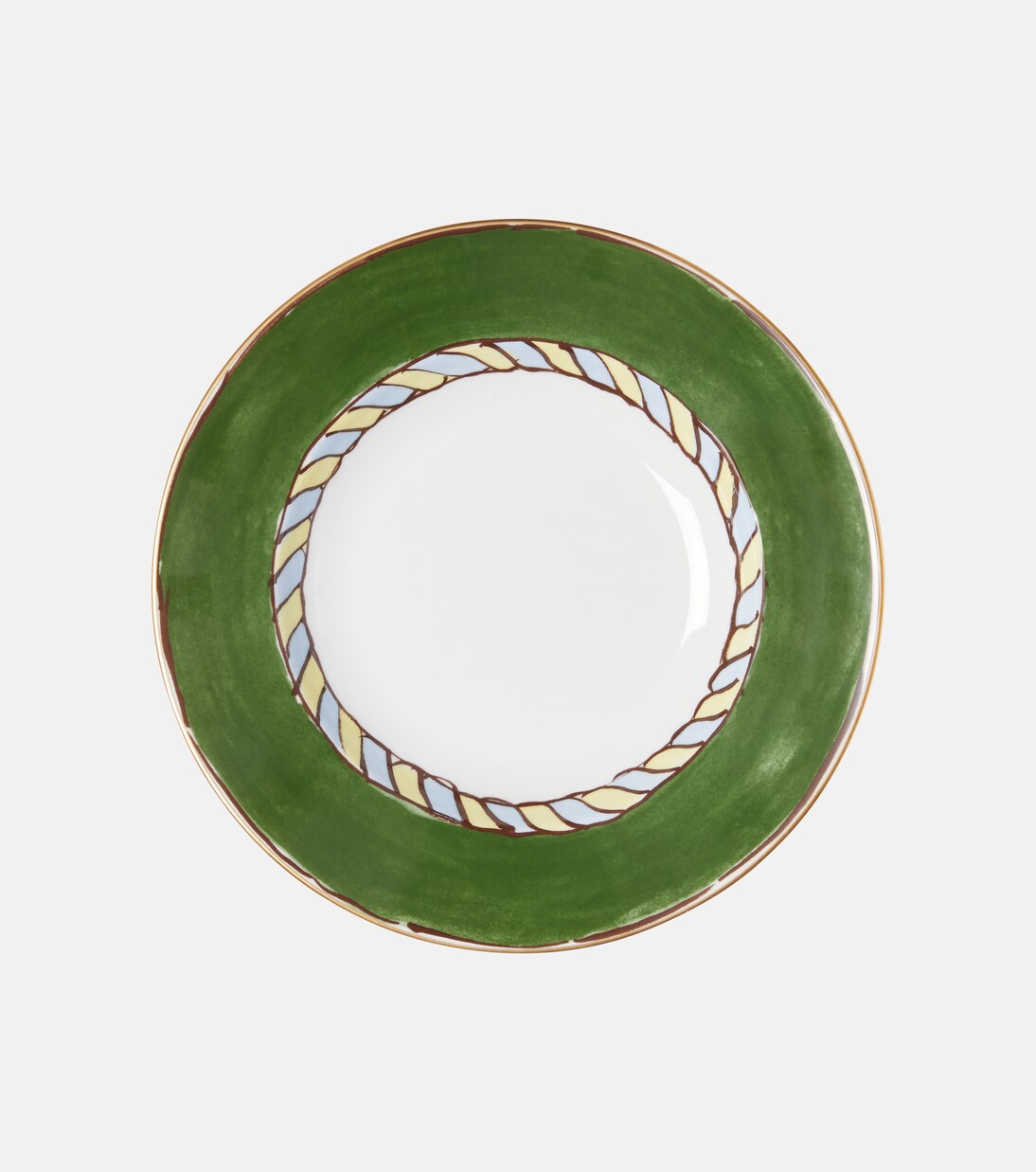 Il Viaggio di Nettuno porcelain soup plate by Luke Edward Hall | Ginori 1735