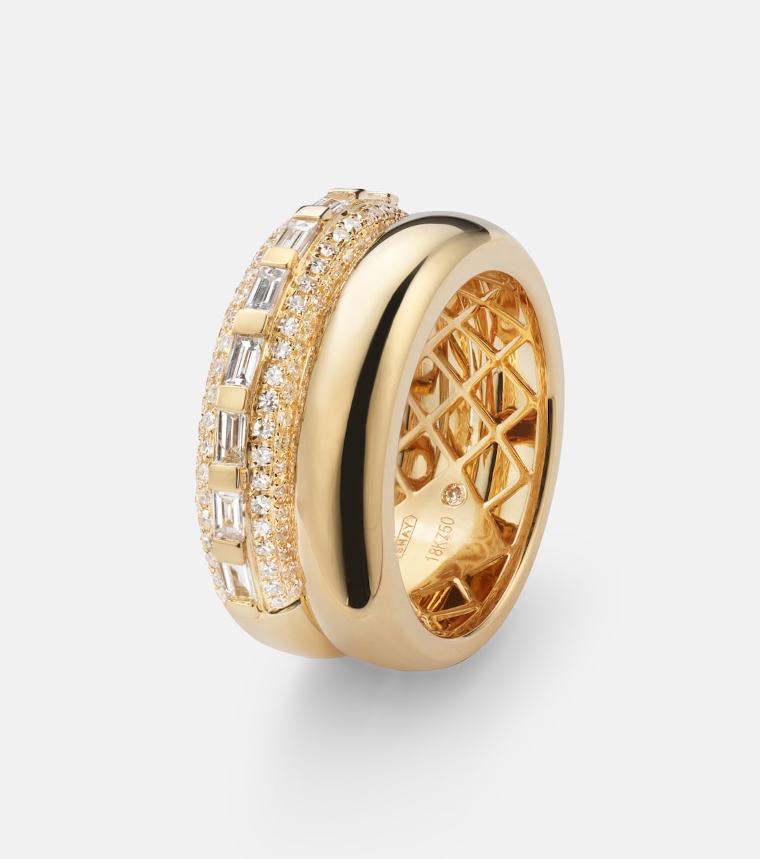 Orbit 18kt gold ring with diamonds | Shay Jewelry
