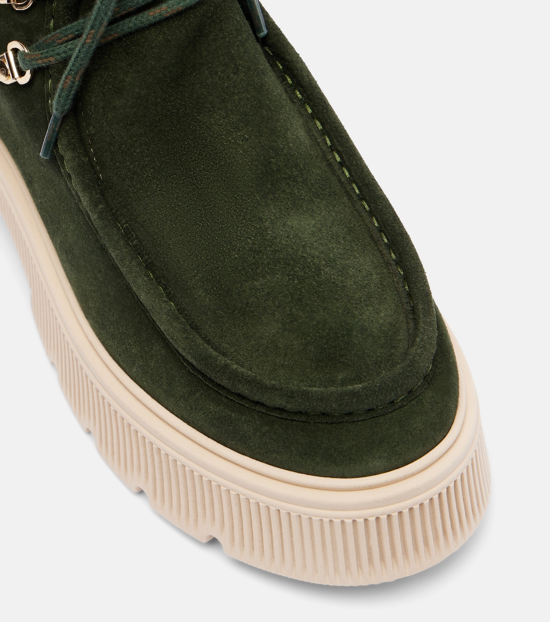 Turin shearling-trimmed suede lace-up boots | Bogner