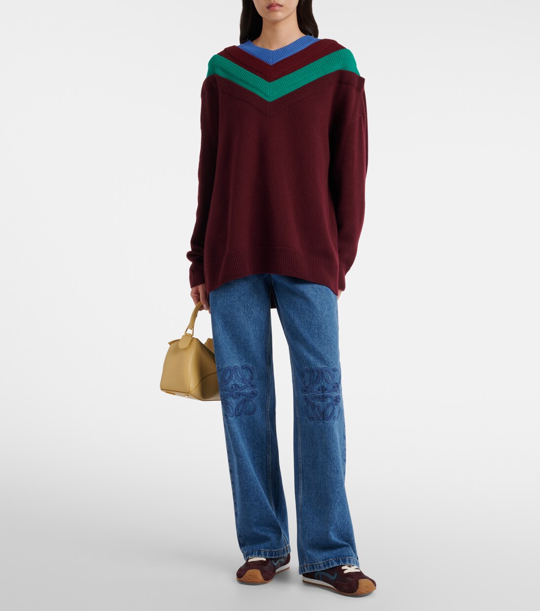 Anagram mid-rise wide-leg jeans | Loewe