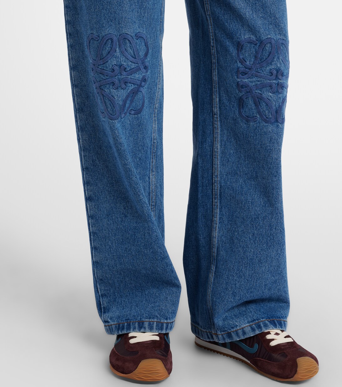 Anagram mid-rise wide-leg jeans | Loewe