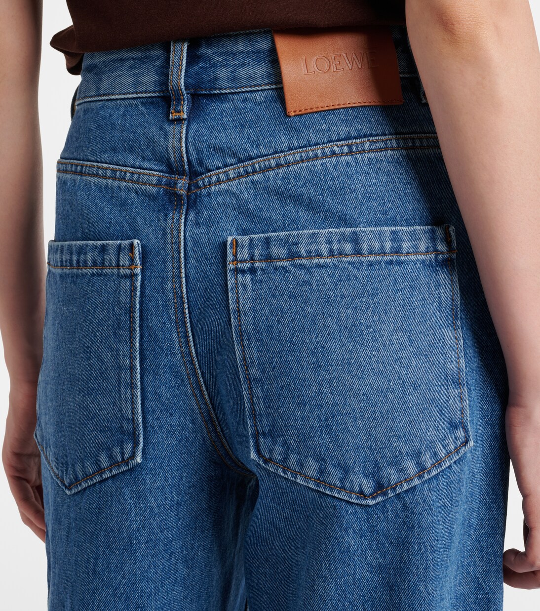 Anagram mid-rise wide-leg jeans | Loewe