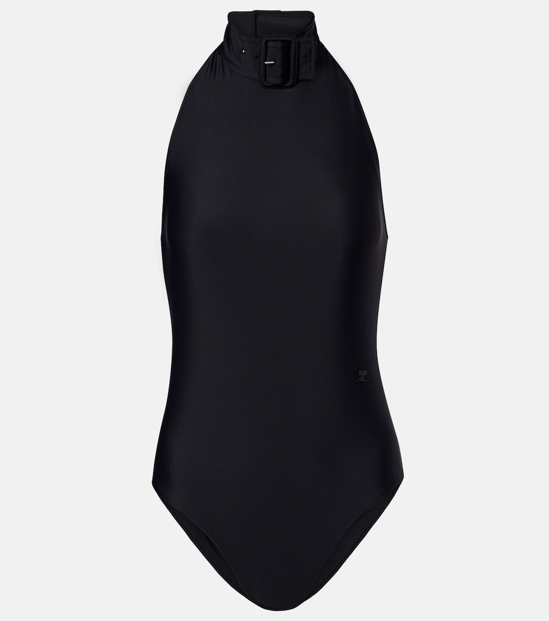 Buckle-detail crepé bodysuit | Courrèges