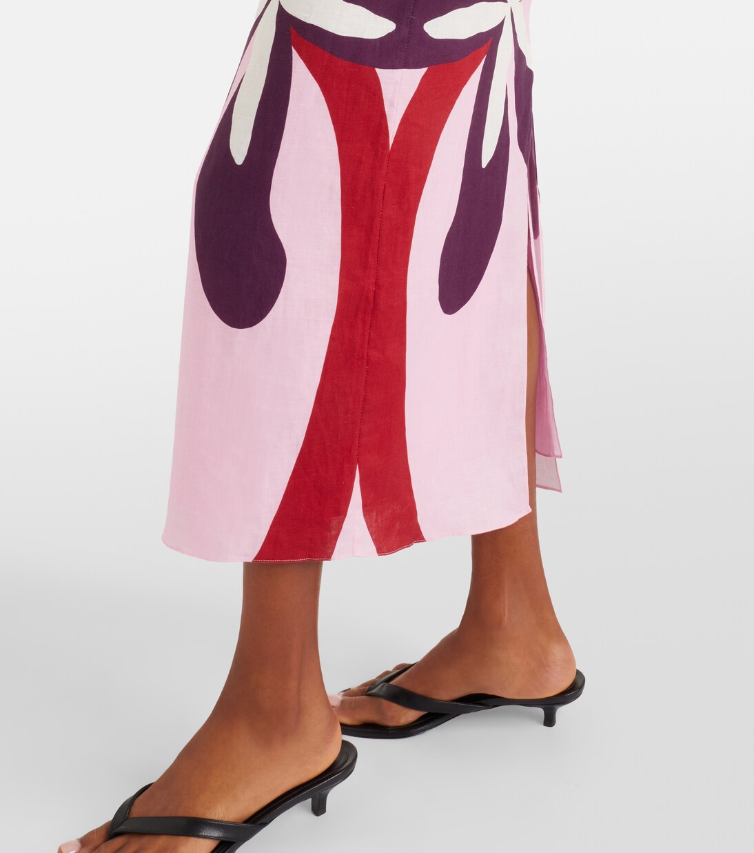 Firenze floral linen midi dress | Cala de la Cruz