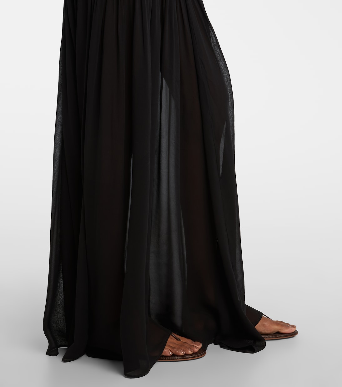 Hybrid plissé maxi dress | Hunza G