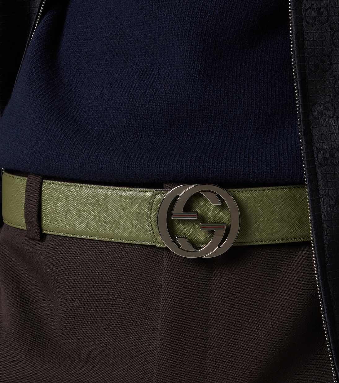 Wendbarer Gürtel Double G aus Leder | Gucci