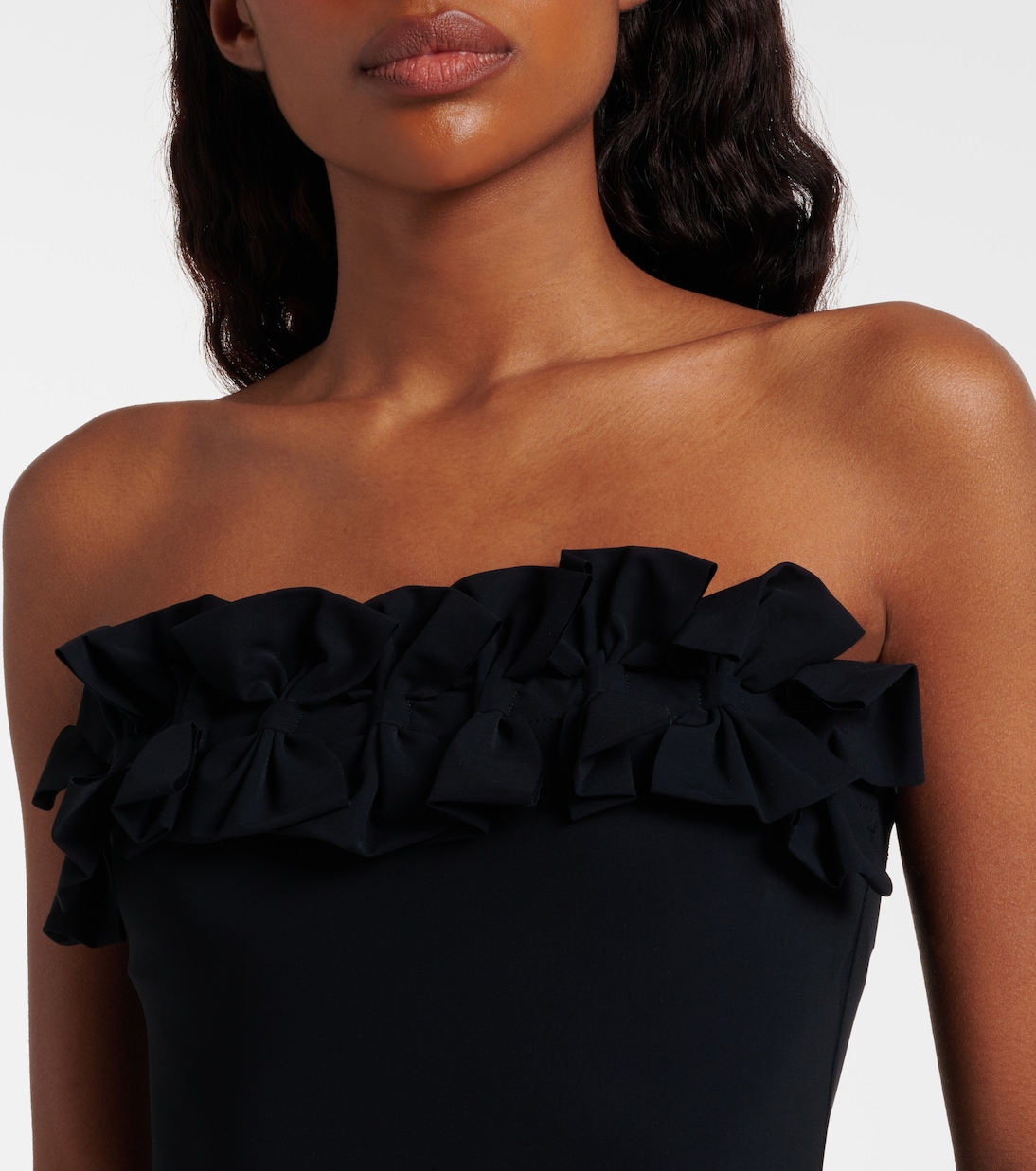 Freya bow-detail bandeau swimsuit | Karla Colletto