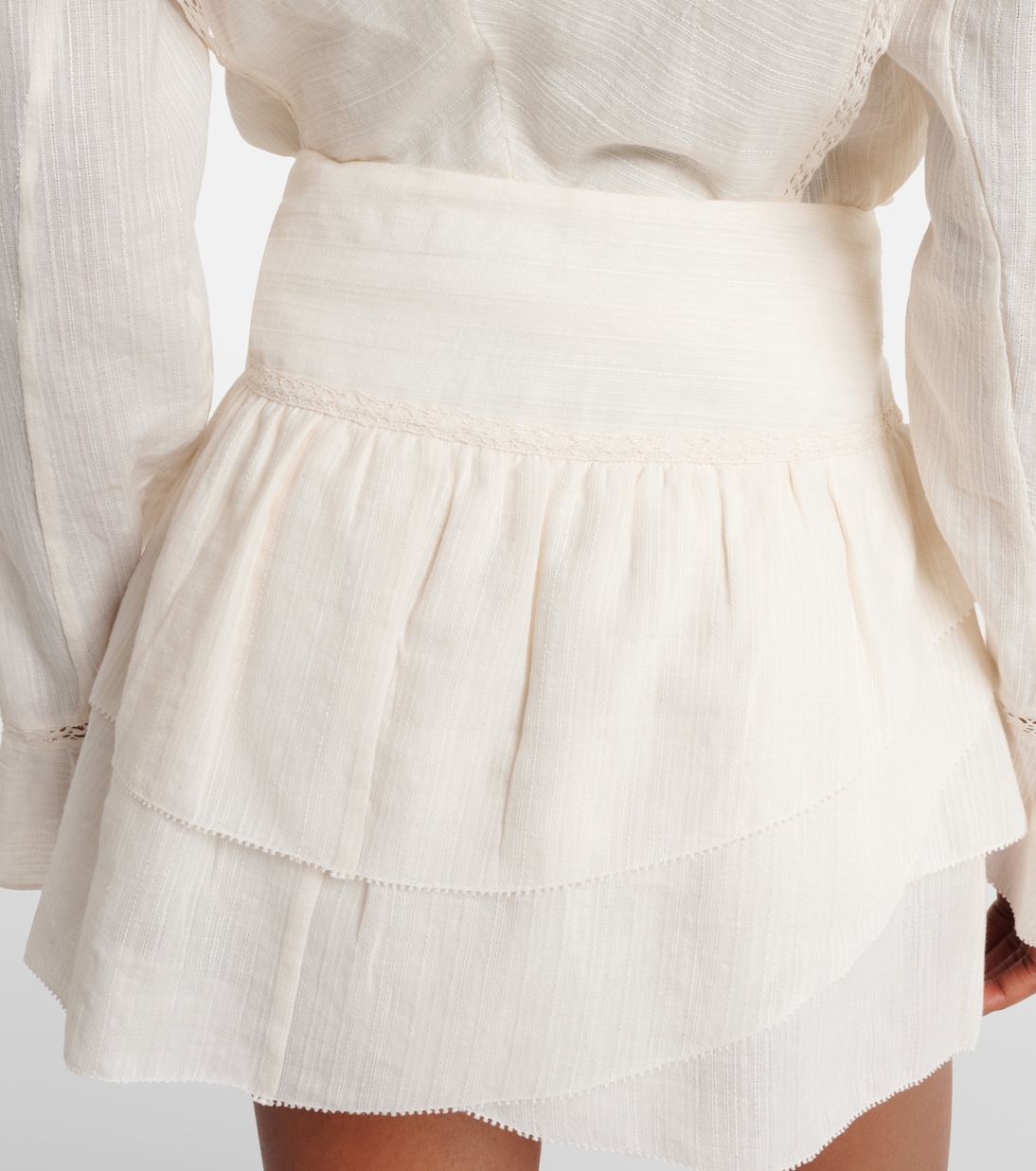 Dejha cotton and linen-blend miniskirt | Marant Etoile