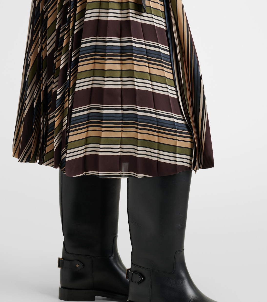 Striped midi skirt | Sacai