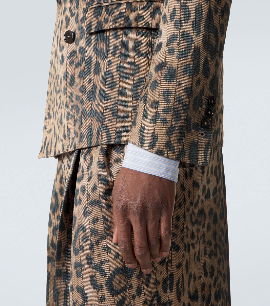 Leopard-print cotton-blend blazer | Dolce&Gabbana