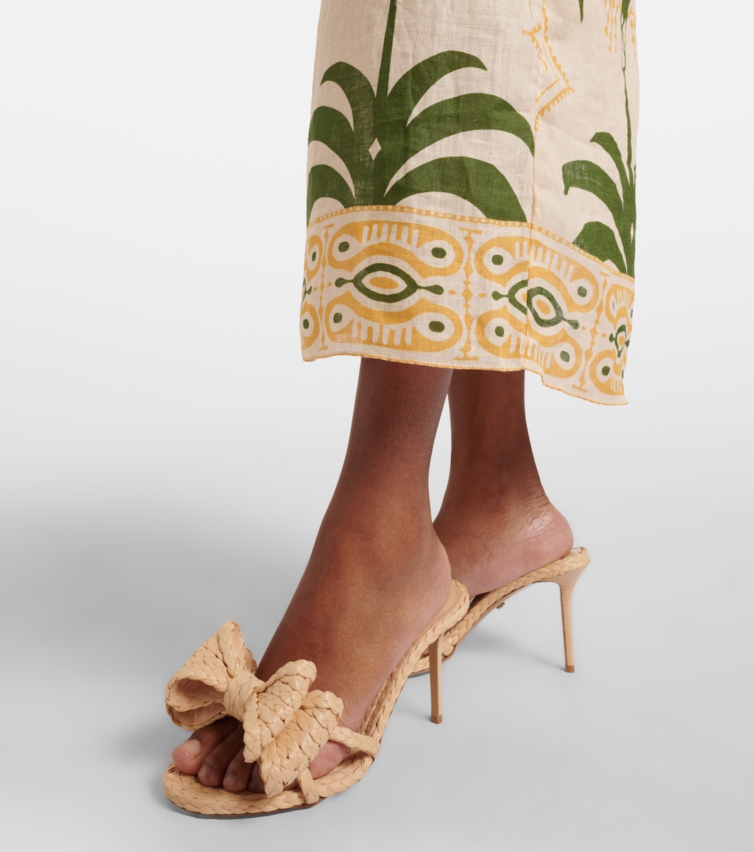 Mules Le Cadeau 85 en raphia | Mach & Mach