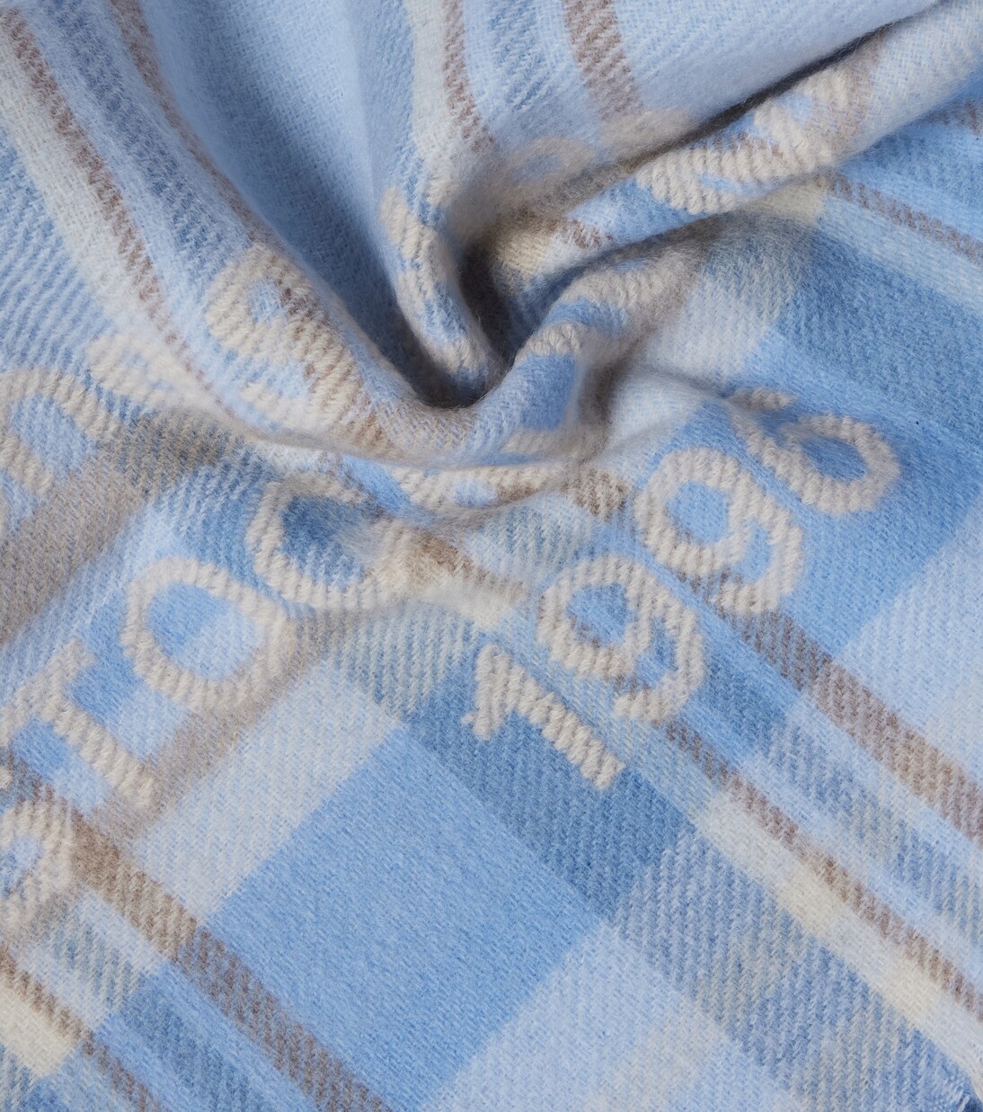 Logo checked wool scarf | Acne Studios