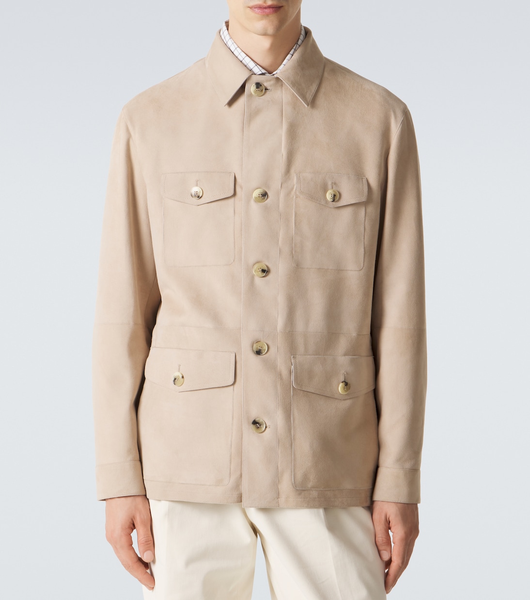 Suede field jacket | Canali