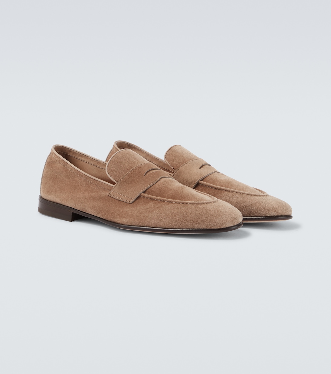 Suede penny loafers | Brunello Cucinelli