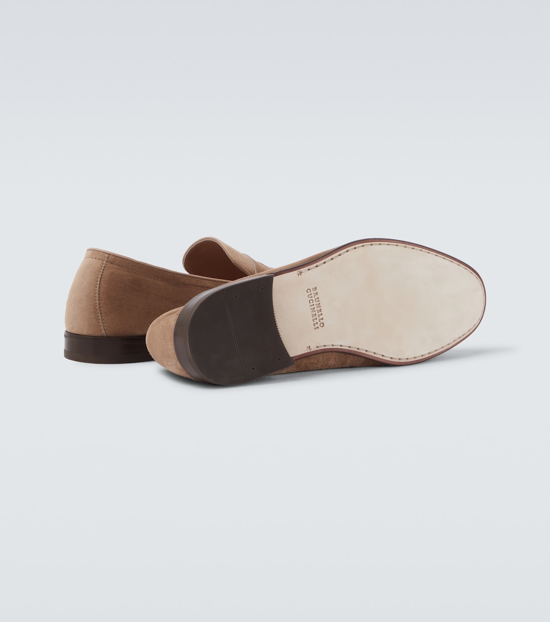 Suede penny loafers | Brunello Cucinelli