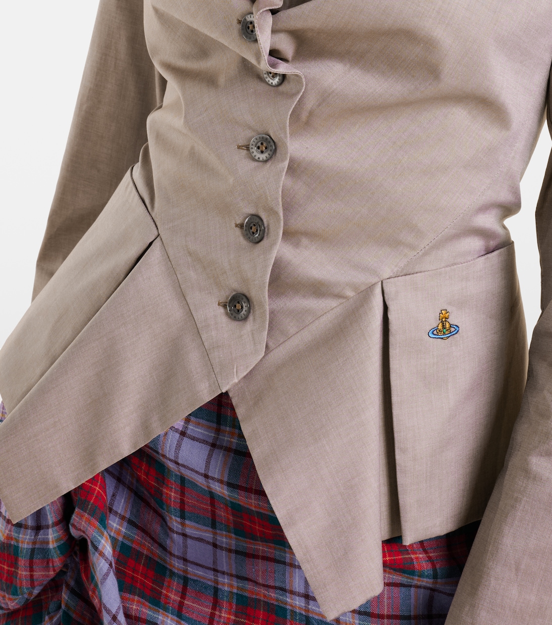 Monday peplum cotton poplin shirt | Vivienne Westwood