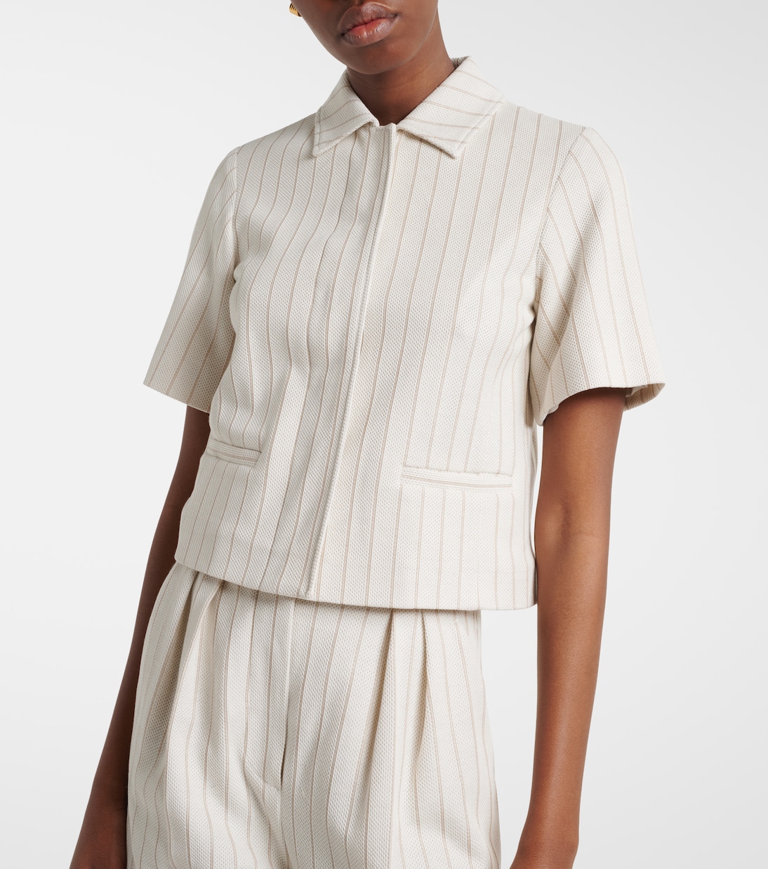 Striped cotton jacket | Max Mara
