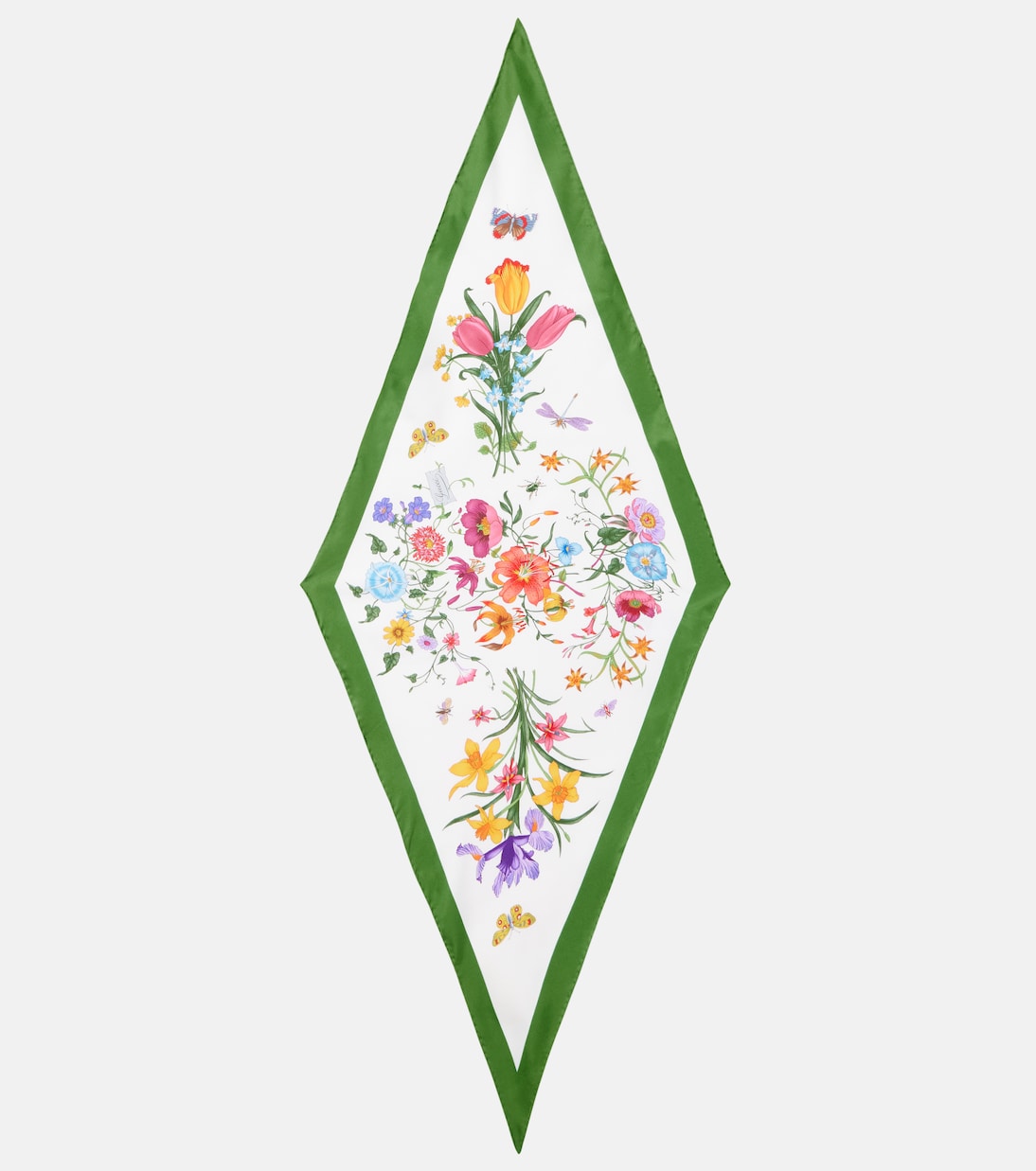 Printed silk twill scarf | Gucci