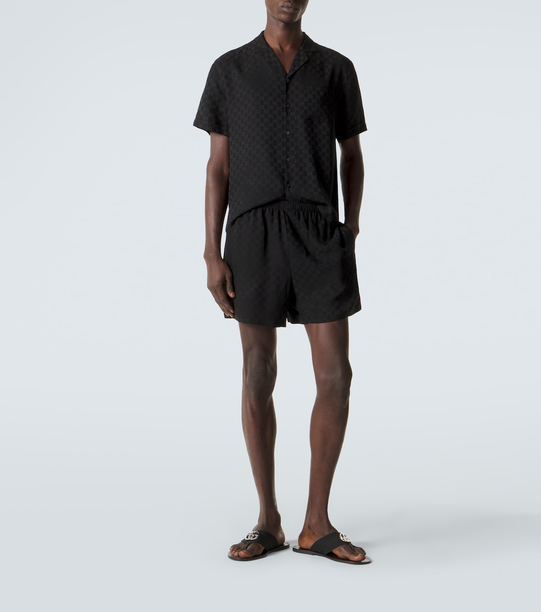 Short GG jacquard en soie | Gucci