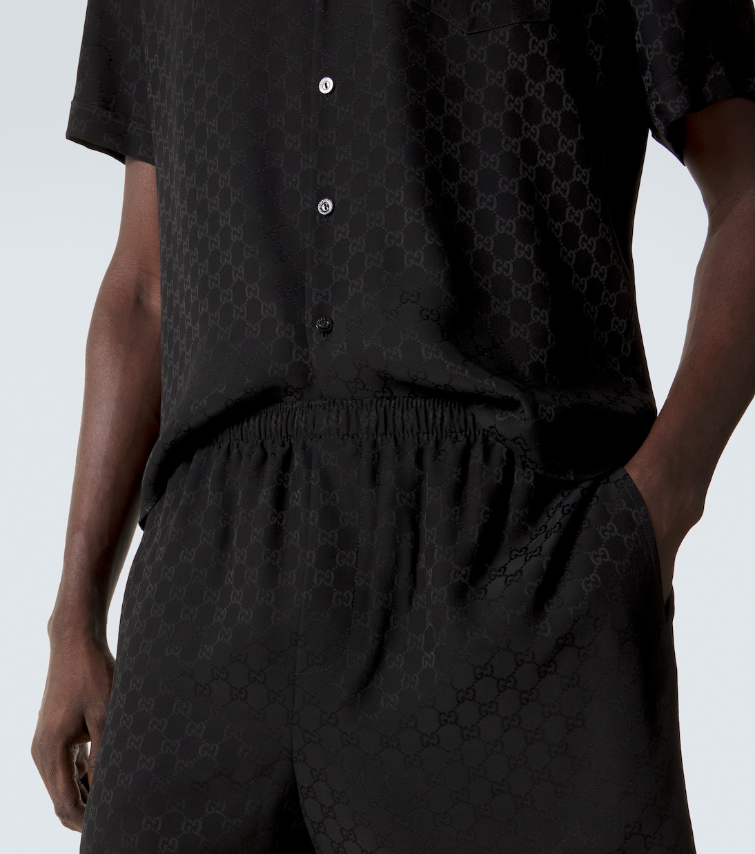 Short GG jacquard en soie | Gucci