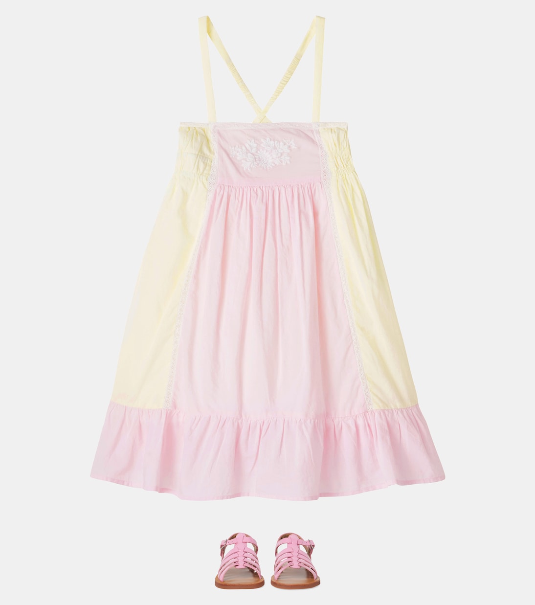 Marcelina embroidered cotton dress | Louise Misha