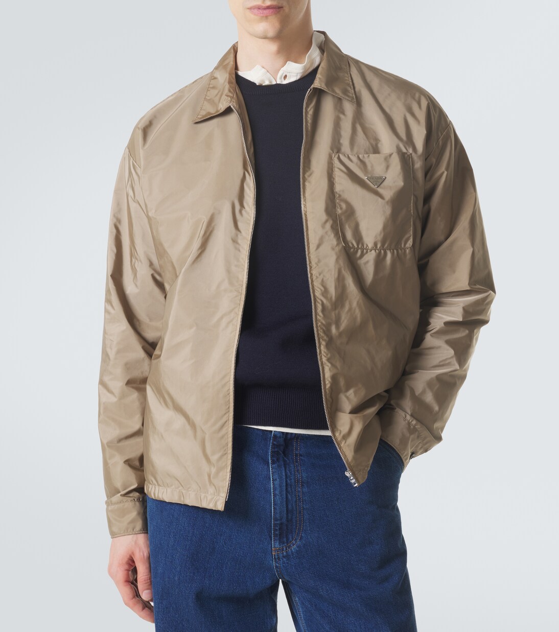 Re-Nylon zip-up shirt | Prada