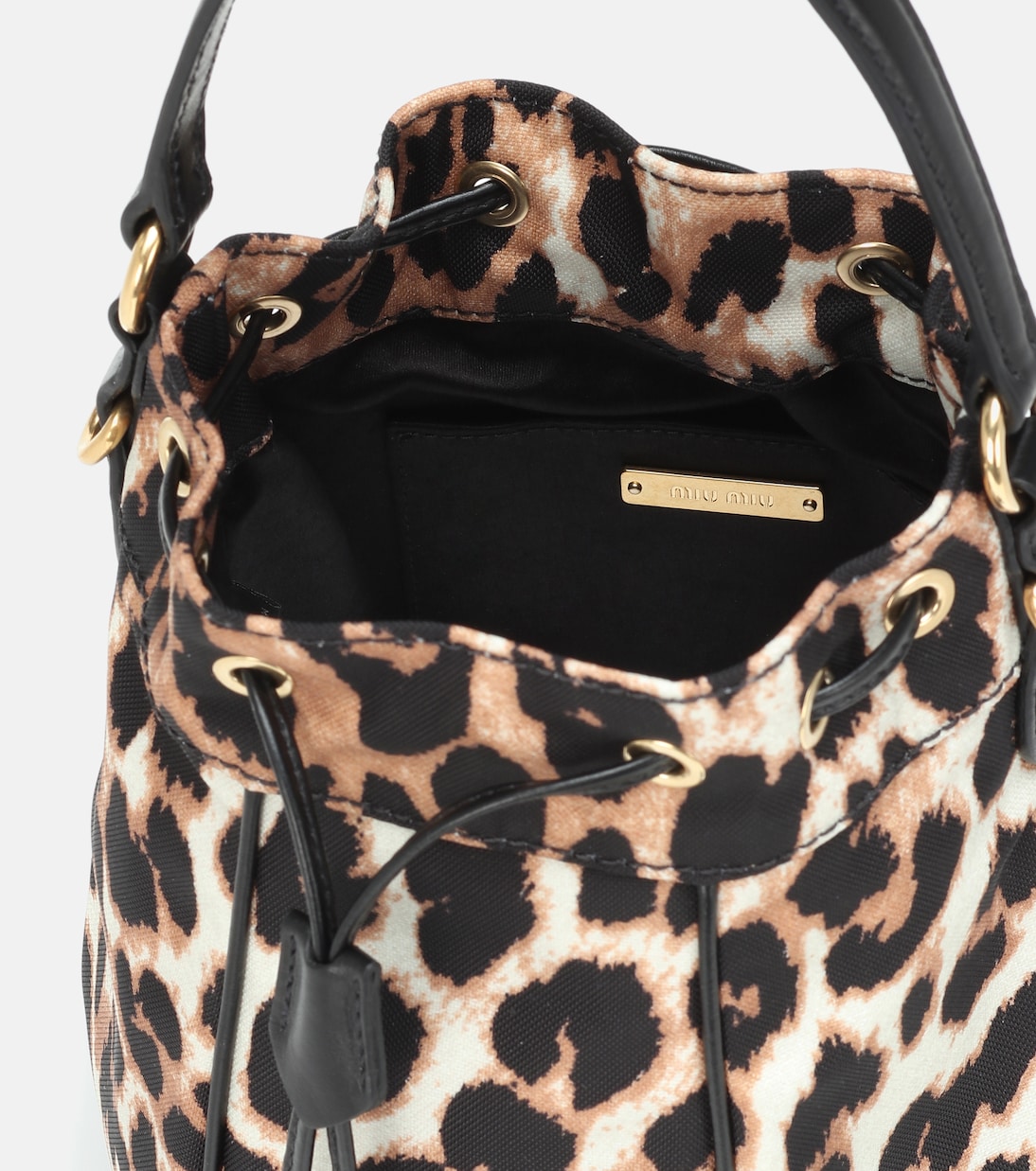 Leopard-print bucket bag | Miu Miu