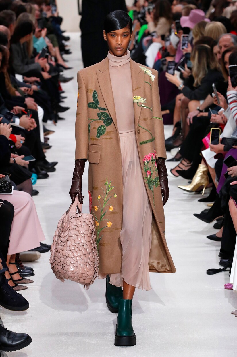 Valentino silk chiffon turtleneck top | Valentino