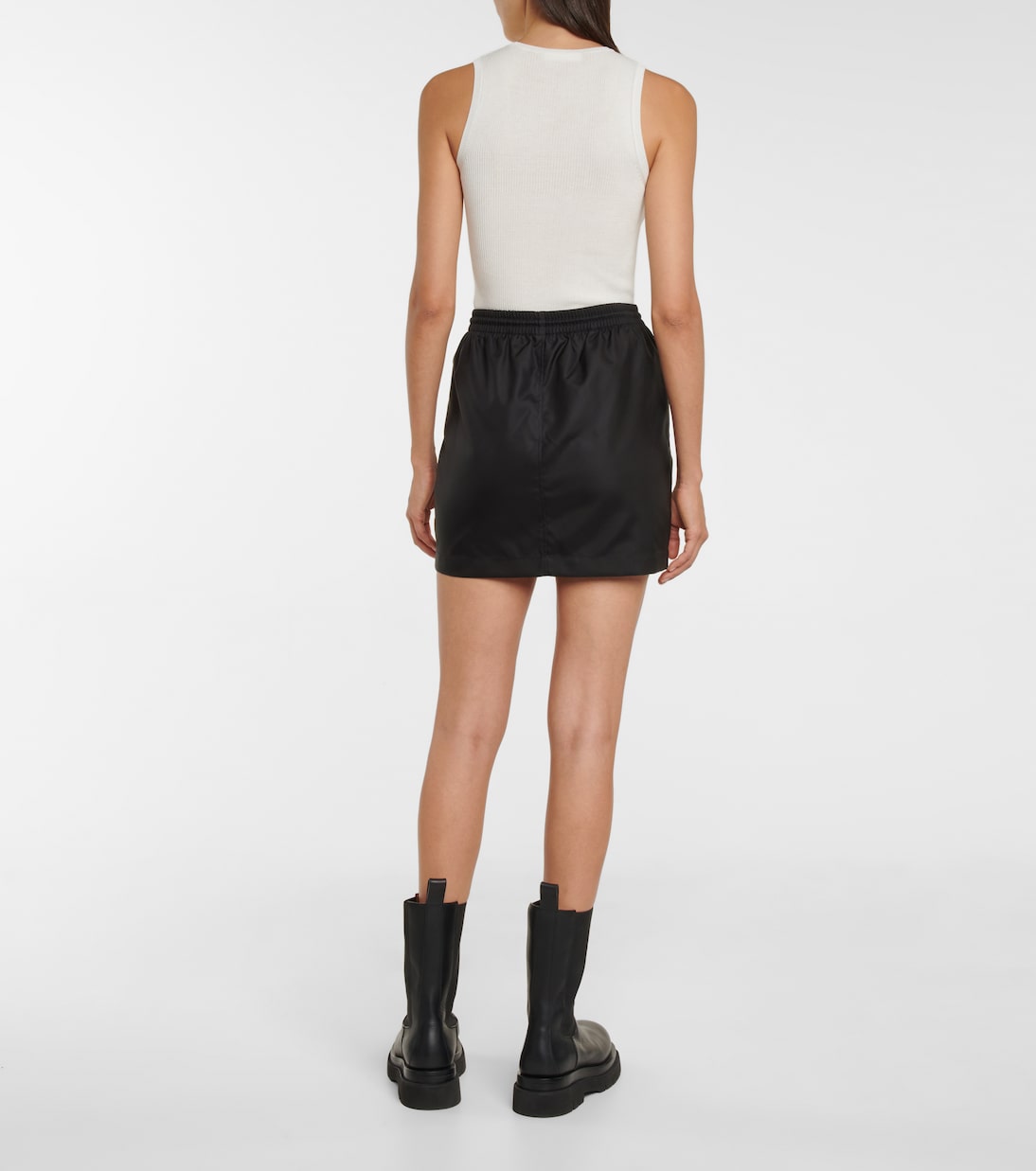 Minifalda de tiro alto ajustable | Wardrobe.NYC
